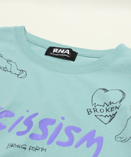 「RNA」 半袖Tシャツ MEDIUM ブラック レディース_画像7