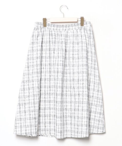 「alotta」 スカート 3L ブラック×ホワイト レディース_画像2
