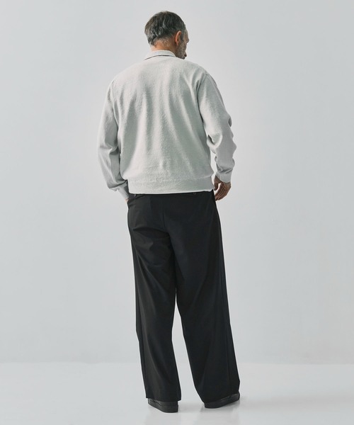 ATON（エイトン） シャツ 「ATON / エイトン」LINEN SHORT FUR ZIP UP