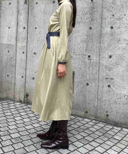 「REDYAZEL」 長袖ワンピース SMALL サックスブルー レディース_画像2