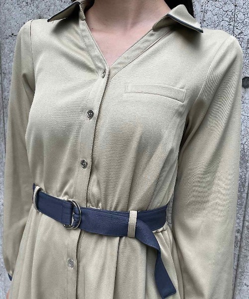 「REDYAZEL」 長袖ワンピース SMALL サックスブルー レディース_画像5