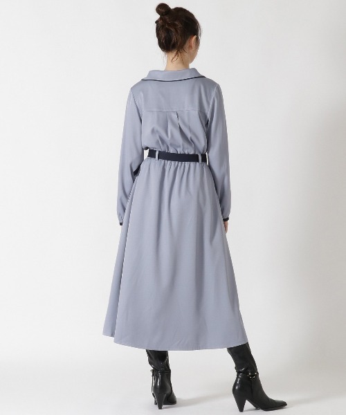 「REDYAZEL」 長袖ワンピース SMALL サックスブルー レディース_画像9