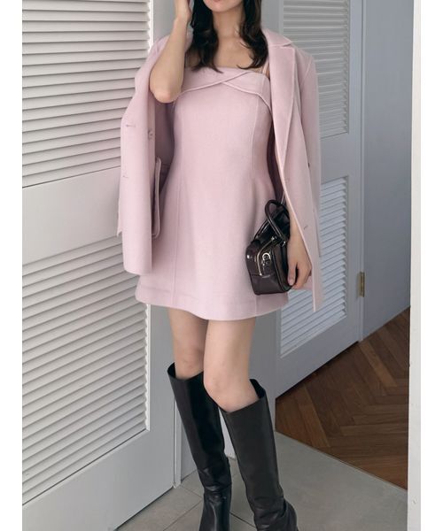 SNIDEL（スナイデル） ノースリーブワンピース 1 ピンク レディース