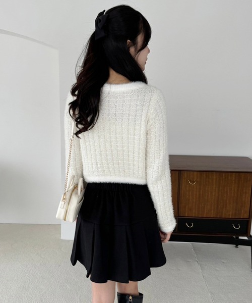 「one after another NICE CLAUP」 ニットカーディガン FREE グレー レディース_画像9