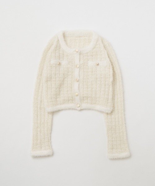 「one after another NICE CLAUP」 ニットカーディガン FREE グレー レディース_画像10