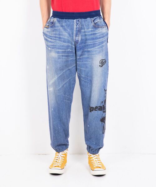 「HYSTERIC GLAMOUR」 スウェットパンツ SMALL ダークインディゴブルー メンズの画像