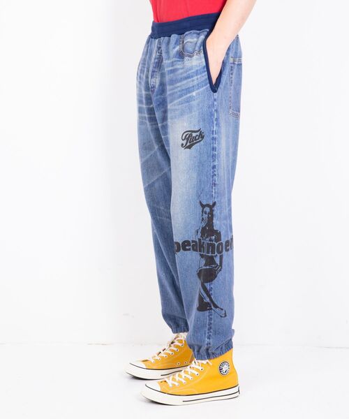 「HYSTERIC GLAMOUR」 スウェットパンツ SMALL ダークインディゴブルー メンズの画像