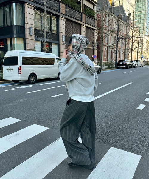 kutir（クティール） ワイドパンツ スラックス STUDDED STRIPED WIDE
