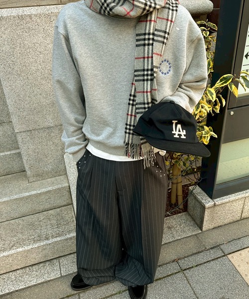 kutir（クティール） ワイドパンツ スラックス STUDDED STRIPED WIDE