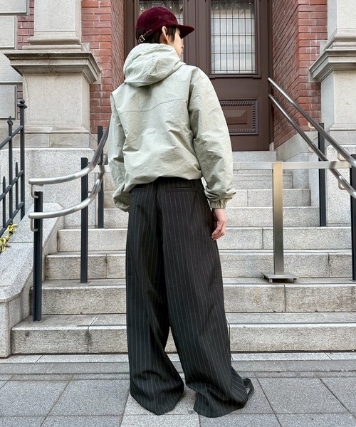 kutir（クティール） ワイドパンツ スラックス STUDDED STRIPED WIDE
