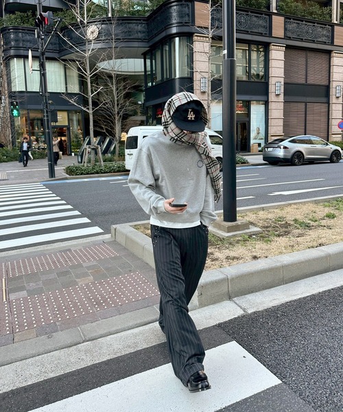 kutir（クティール） ワイドパンツ スラックス STUDDED STRIPED WIDE