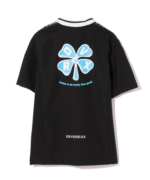 DEVEREUX GOLF ポロシャツ Lucky than Goodハーフジップリブポロ