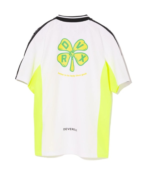 DEVEREUX GOLF ポロシャツ Lucky than Goodハーフジップリブポロ