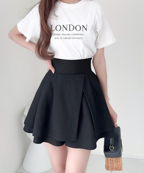 「mily bilet」 キュロット X-LARGE グレー レディース_画像6