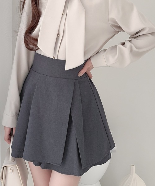 「mily bilet」 キュロット X-LARGE グレー レディース_画像9