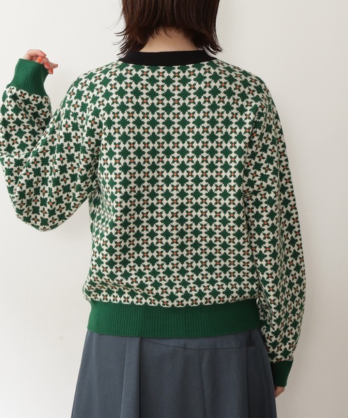 「N.（N. Natural Beauty Basic）」 ニットカーディガン MEDIUM グリーン レディース_画像4