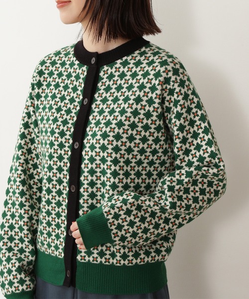 「N.（N. Natural Beauty Basic）」 ニットカーディガン MEDIUM グリーン レディース_画像6