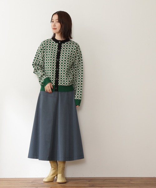 「N.（N. Natural Beauty Basic）」 ニットカーディガン MEDIUM グリーン レディース_画像8