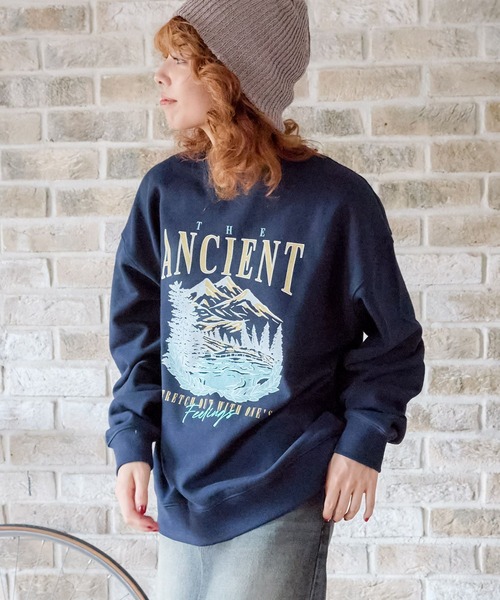 「PBLIM」 スウェットカットソー LARGE オフホワイト レディース_画像6