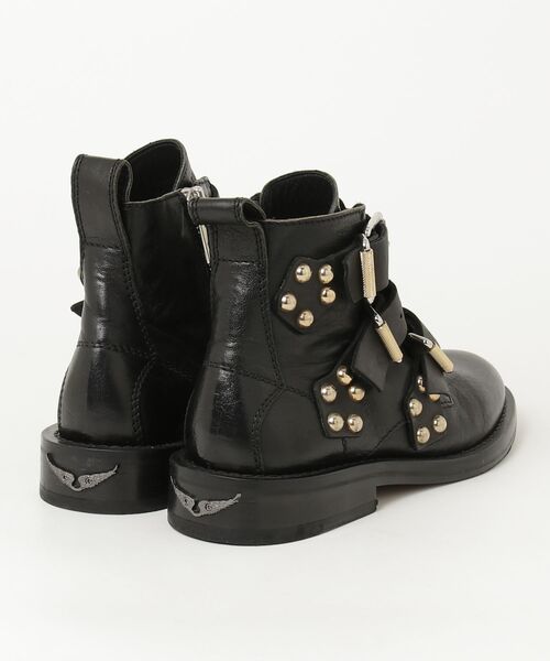 「ZADIG&VOLTAIRE」 ショートブーツ 37 ブラック レディース_画像2
