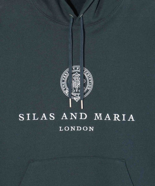 「SILAS」 プルオーバーパーカー L チャコール メンズ_画像3