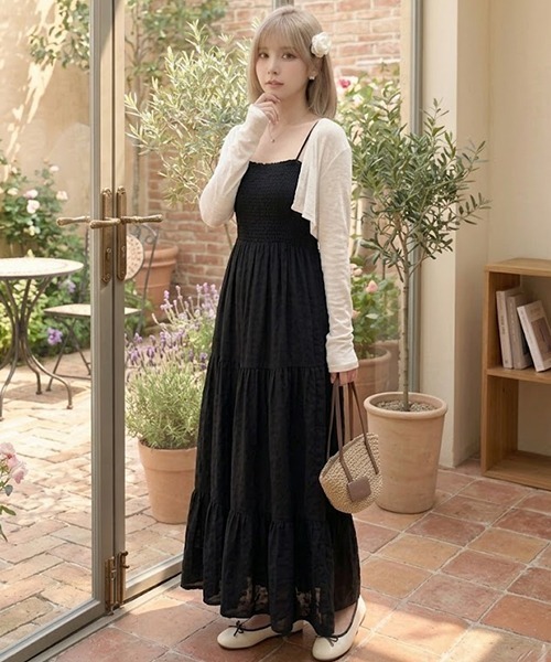 apolina2021ss ワンピース　3-5y gossip!ロサンゼルス ワンピース YUGA ティアード Aラインシルエット