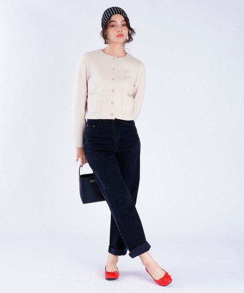 To b. by agnes 「To b.」 ノーカラージャケット 36 ホワイト系その他