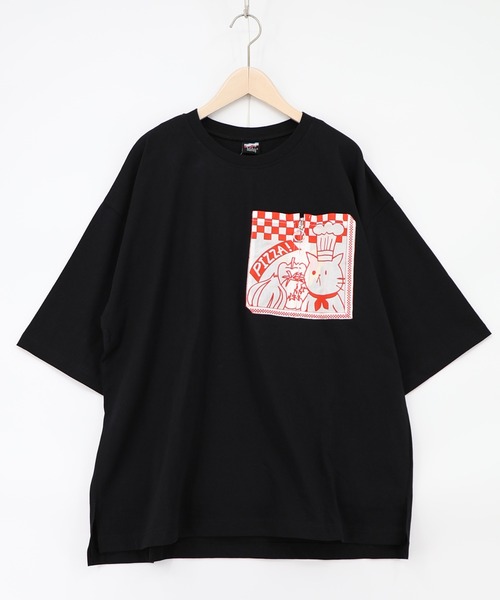 ScoLar（スカラー） tシャツ 半袖 362101：ポケットギミック付き ピザ