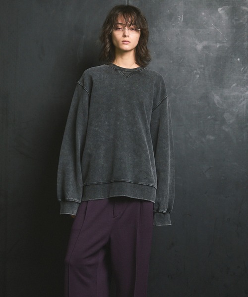 「MAISON SPECIAL」 長袖Tシャツ 0 チャコールグレー メンズ_画像6