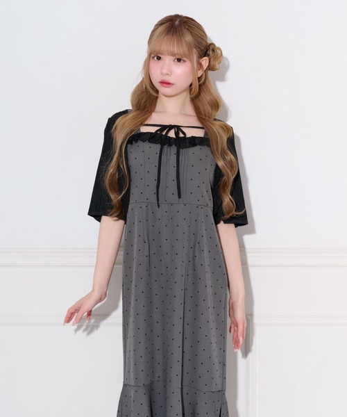 apres jour（アプレジュール） カーディガン 半袖 ショート丈ボレロ