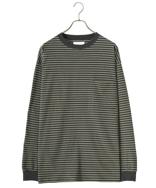 「marka」 長袖Tシャツ 3 グリーン メンズ_画像2