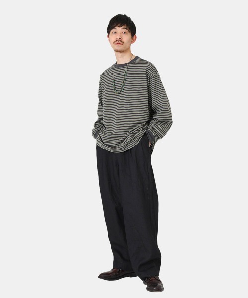 「marka」 長袖Tシャツ 3 グリーン メンズ_画像9