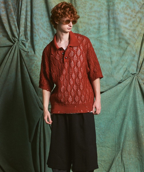 MAISON SPECIAL（メゾンスペシャル） ポロシャツ 半袖 「UNISEX」Sheer