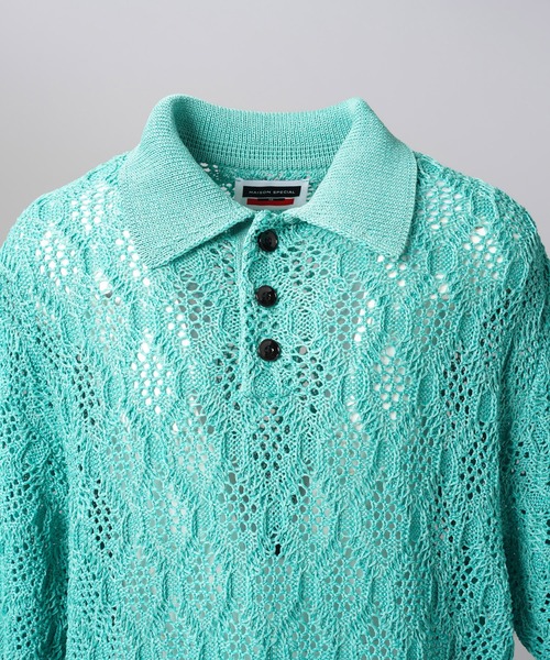 MAISON SPECIAL（メゾンスペシャル） ポロシャツ 半袖 「UNISEX」Sheer