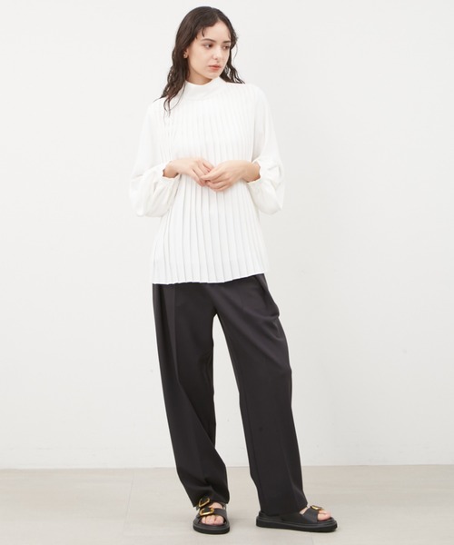「Mila Owen」 長袖ブラウス 0 ホワイト レディース_画像9