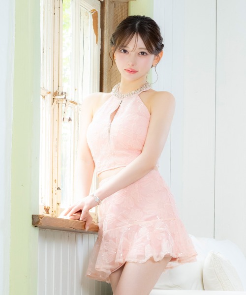 Tika（ティカ） ドレス キャバドレス セットアップ ミニ フレア