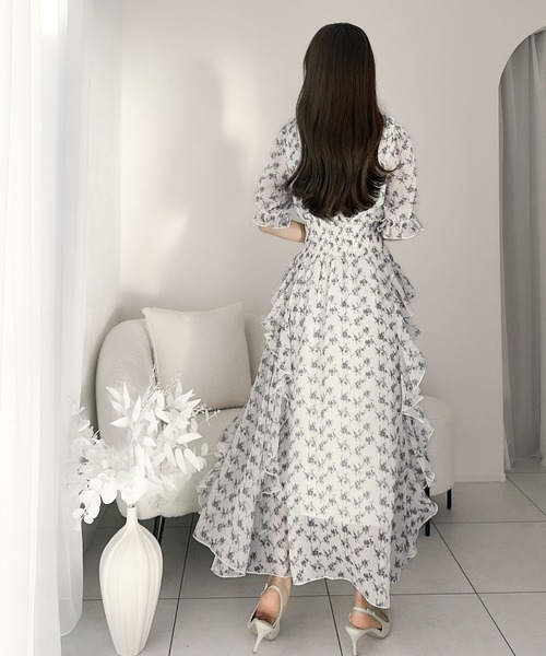 「mily bilet」 半袖ワンピース X-LARGE ホワイト レディース_画像3