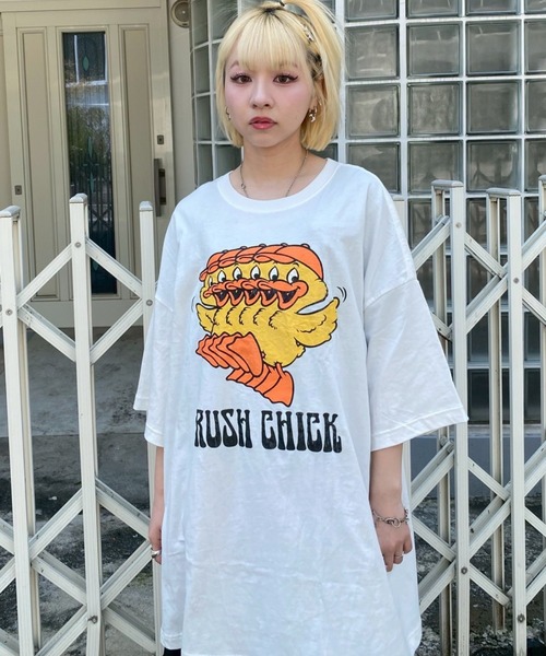 「Candy Stripper」 半袖Tシャツ FREE ブラック レディース_画像8