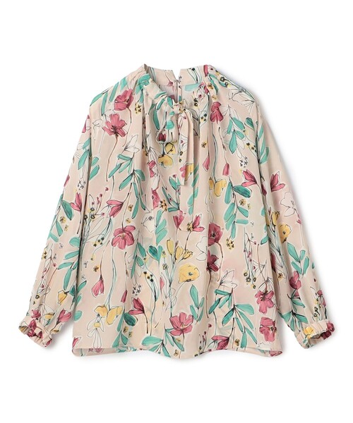 【新品タグ付】TOMORROWLAND collection花柄 ブラウス 総柄 TOMORROWLAND collection 「TOMORROWLAND collection」 長袖ブラウス