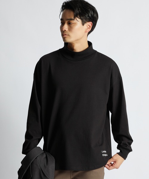 LANVIN en Bleu tシャツ 8オンス ヘビーウェイト ハイネック ラウンド