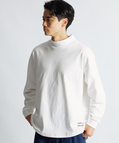 LANVIN en Bleu tシャツ 8オンス ヘビーウェイト ハイネック ラウンド
