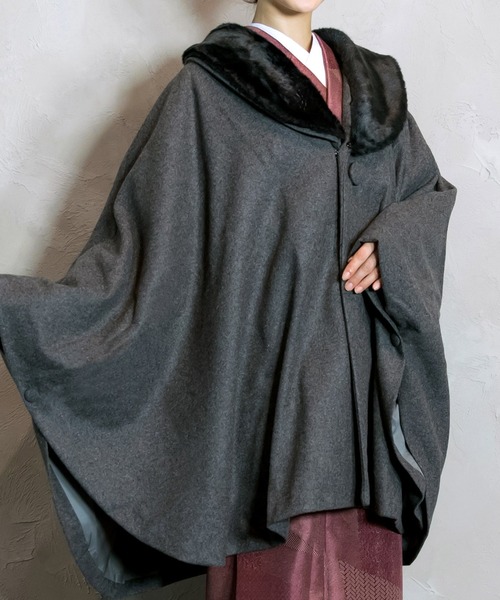 KYOETSU（京越） 着物 へちま衿和装ケープ レディース : ZOZOTOWN