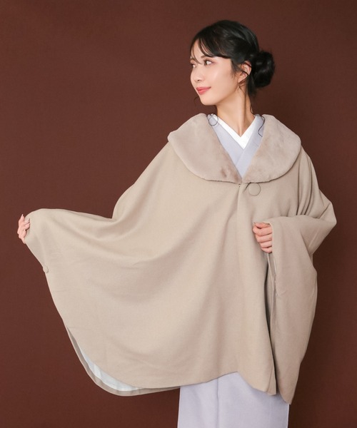 KYOETSU（京越） 着物 へちま衿和装ケープ レディース : ZOZOTOWN