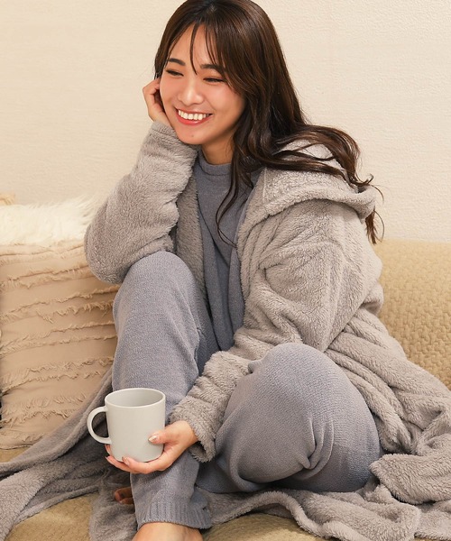JIGGYS SHOP（ジギーズショップ） パジャマ 「着る毛布」 ボアフード