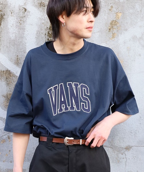 【VANS】半袖 ロゴ Tシャツ ブルー / 送料無料 VANS バンズ Tシャツ 半袖 メンズ クラシック ( Classic S/S Tee
