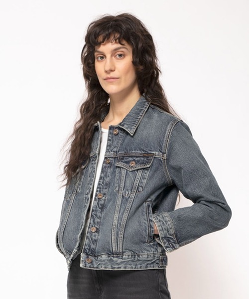 Nudie Jeans デニムジャケット gジャン Elina Denim Jacket Dark 