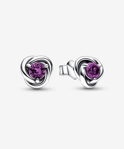 ピアスセット ハンマードサークルとクリスタル PANDORA（パンドラ） ピアス エタニティ サークル スタッド ピアス