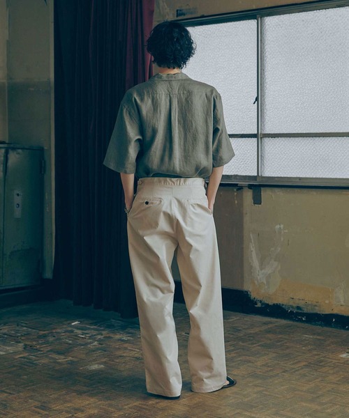 Bleme チノパン ヘビーツイル ワイドストレート グルカチノパンツ