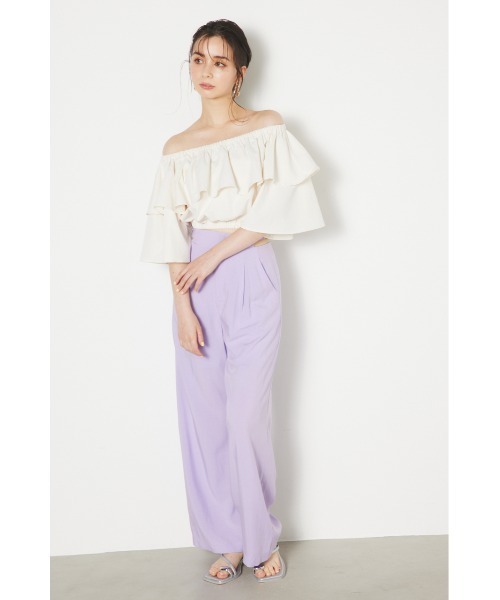 LAVANDA スラックスベルトパンツ 3f28ca0cd8a46bfcfa9657fe9594d5