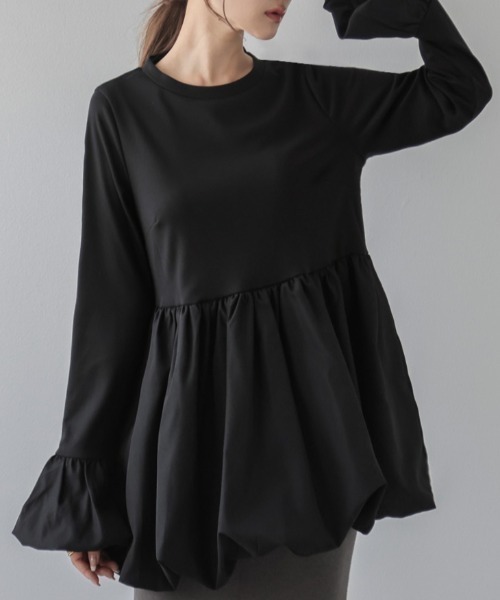 ブラウス シャツ フリルバルーンブラウス / 1215110604 レディース フリルバルーンブラウス | PROPORTION BODY DRESSING